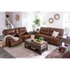 Picture of Francesca Leather Dual Power Recline Console Loves