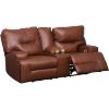 Picture of Francesca Leather Dual Power Recline Console Loves