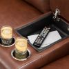 Picture of Francesca Leather Dual Power Recline Console Loves