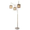 Picture of Brushed Gold Arc Lamp Marble Base