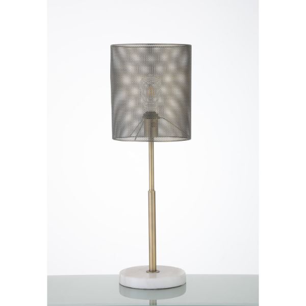 Picture of Brushed Gold Table Lamp Marble Base