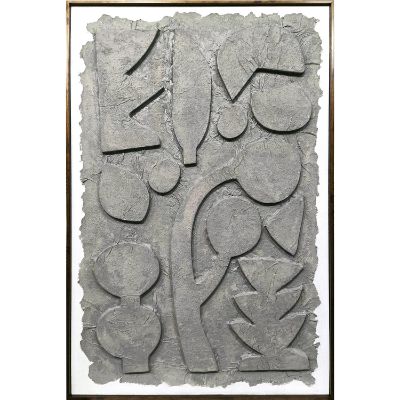 Picture of Taupe Abstract Handpaint Frame II