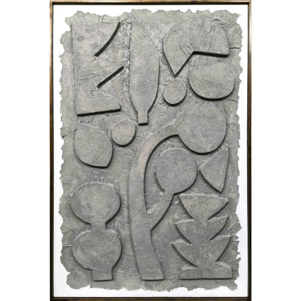 Picture of Taupe Abstract Handpaint Frame II