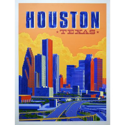 Picture of Houston Skyline In Canvas