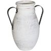 Picture of Jarron Vase Metal Handle Weathered White