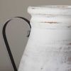 Picture of Jarron Vase Metal Handle Weathered White