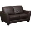 Picture of Mila Brown Leather Loveseat