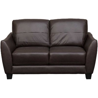 Picture of Mila Brown Leather Loveseat