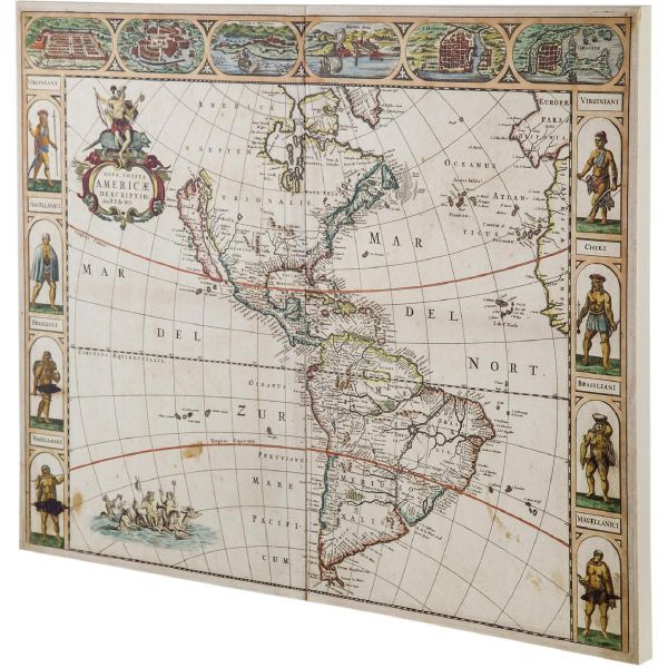 Picture of Set of 2 Map Wall Art