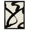 Picture of Black and White Framed Abstract