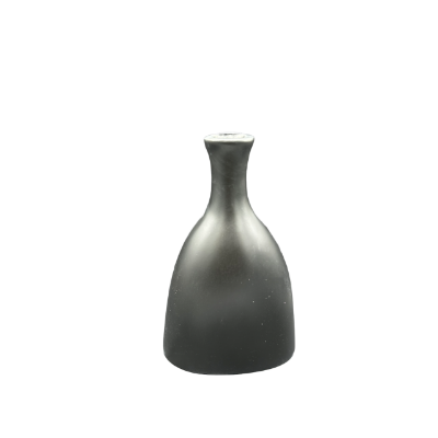 Picture of Shaped Satin Black Vase