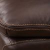 Picture of Chocolate Leather Dual Power Recline Console Loves