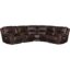 Picture of Chocolate Leather 6-Piece Power Reclining Sectional