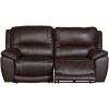 Picture of Chocolate Leather Dual Power Recline Loveseat