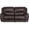 Picture of Chocolate Leather Dual Power Recline Loveseat
