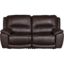 Picture of Chocolate Leather Dual Power Recline Loveseat