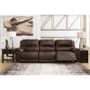 Picture of Chocolate Leather Dual Power Recline Sofa