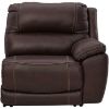 Picture of Chocolate Leather Dual Power RAF Recliner
