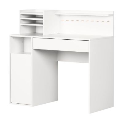 Picture of Crea - Craft Table with Hutch, White *D