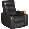 Picture of Marcus Charcoal Gray Leather Power Recliner