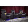 Picture of Marcus 5PC Charcoal Gray Power Theater Sectional