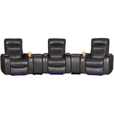 Picture of Marcus 5PC Charcoal Gray Power Theater Sectional