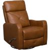 Picture of Ludlow Buckskin Brown Leather Swivel Recliner