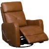 Picture of Ludlow Buckskin Brown Leather Swivel Recliner