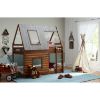 Picture of Rocky Mountain Log Cabin Bunk Bed