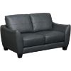 Picture of Mila Steel Gray Leather Loveseat