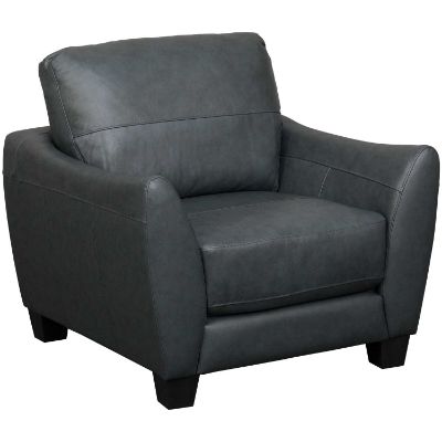 Picture of Mila Steel Gray Leather Chair