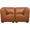 Picture of Levi Saddle Brown Loveseat