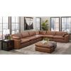 Picture of Emilia Carmel Leather 6 Piece Sectional