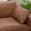 Picture of Emilia Carmel Leather 2 Piece Sectional