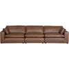 Picture of Emilia Carmel Leather 3 Piece Sectional