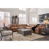 Picture of Emilia Carmel Leather 5 Piece Sectional
