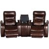 Picture of Marcus 3PC Mahogany Power Theater Sectional