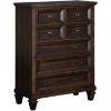 Picture of Alyssa Dark Walnut 5-Drawer Chest