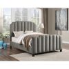 Picture of Gray Upholstered Queen Bed