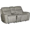 Picture of Fraser Pewter Glider Recliner Loveseat
