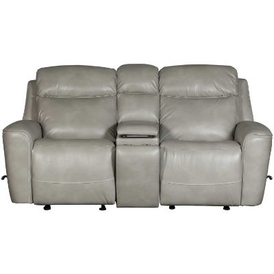Picture of Fraser Pewter Glider Recliner Loveseat