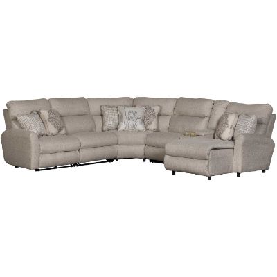 Picture of McPherson 6PC Power Reclining Sectional with RAF C