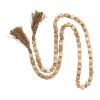 Picture of 84 Inch Beaded Wood Garland Light Brown