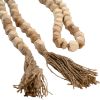 Picture of 84 Inch Beaded Wood Garland Light Brown