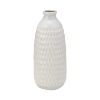 Picture of Ceramic Dimpled Vase 12 Inch Oatmeal