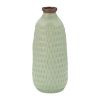 Picture of Ceramic Dimpled Vase 12 Inch Green