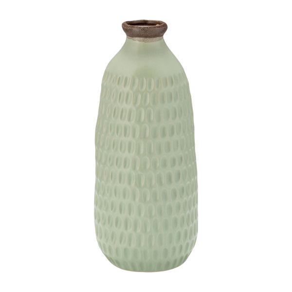 Picture of Ceramic Dimpled Vase 12 Inch Green
