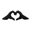 Picture of 5 Inch Hand Heart Black