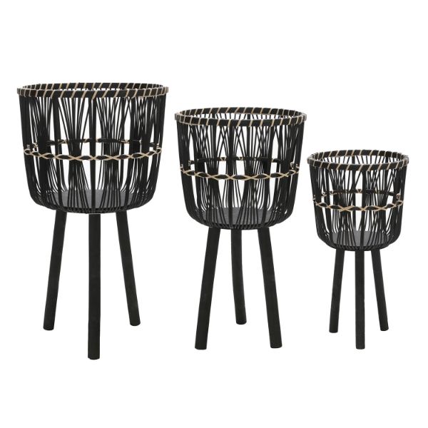 Picture of Bamboo Planters Black