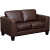 Picture of Kyra Brown Leather Loveseat